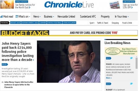 Trinity Mirror merges North East newspaper websites